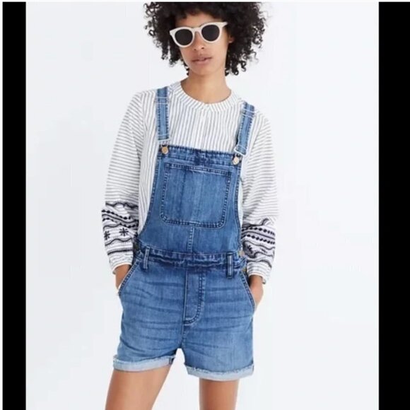 Madewell Overall Adirondack Shorts Style H6575 XXS - Picture 1 of 8